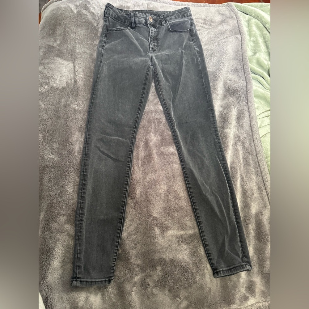american eagle black jeggings